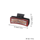 Western Cowgirl Hair Claw -Horsehair Leather Clip_Cwaha07309