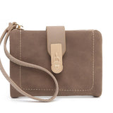 Short Womens Solid Color Folding Coin Purse_Cwab2340