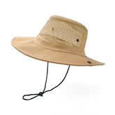 BREATHABLE MESH SOLID COLOR FOLDABLE SUNHAT_CWAH1462
