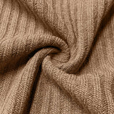 Solid-Color Off-The-Shoulder Knitted Dress