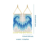 RESORT STYLE BEADED WAVY TASSEL PEARL EARRINGS_CWAJE1652