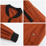 Womens Thin Stand-Up Collar Baseball Uniform