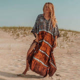 Tie-Dye Viscose Beach Cover-Up Dress_Cwmm6148