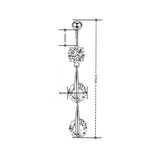 Unique Navel Ring Belly Button Piercing Jewelry_Cwmm9379
