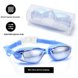 SILICONE RACING SWIM GOGGLES HD ANTI FOG MIRROR_CWASG1036
