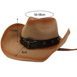 SPRAY PAINTED WESTERN COWBOY SUN HAT FOR MEN WOMEN_CWAH04492