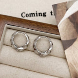 HIGH GRADE MOBIUS PLAIN HOOP EARRINGS FOR WOMEN_CWAJE3120