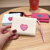 New Velvet Heart Letter Mini 3-Fold Wallet_Cwab06244