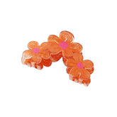 FLOWER GRAFFITI HAIR CLAW CUTE VERSATILE UPDO CLIP_CWMM5002