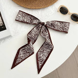 Paisley Long Ribbon Scarf Neck Tie Wrap_Cwasc02968