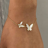 ELEGANT SHELL BUTTERFLY BRACELET STAINLESS STEEL_CWAJE4870
