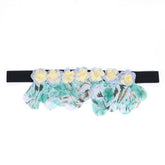FLORAL ELASTIC WAIST BELT FOR WOMEN HANDMADE CHIC_CWMM6422