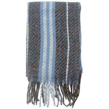 STRIPED FRINGE SCARF WINTER KNITTED SHAWL_CWASC0880