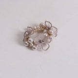 BOHO PEARL FLOWER HAIR TIE ELEGANT FAIRY STYLE_CWAHA6781