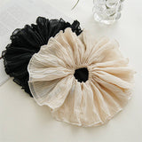 FUNGUS EDGE PLEATED HAIR TIE SCRUNCHIES_CWAHA2882