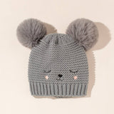 2024 NEW DOUBLE BALL CHILDRENS KNITTED HAT_CWAH1751