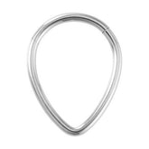 TEARDROP GEOMETRIC NOSE RING IN STAINLESS STEEL_CWMM9541