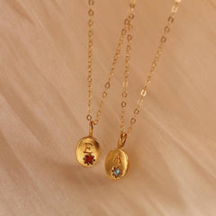 STAINLESS STEEL 26 LETTER ZIRCON PENDANT NECKLACE_CWMM5536