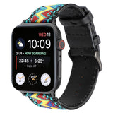 APPLE WATCH IWATCH9 ETHNIC STYLE LEATHER STRAP_CWWW0059