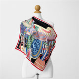 Thin Versatile Printed Square Scarf