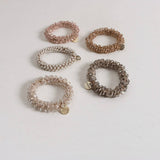 CUTE PEARL CRYSTAL HAIR TIE ELASTIC HANDMADE BAND_CWAHA6763