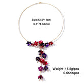 FASHIONABLE AND VERSATILE EARRING AND NECKLACE SET_CWAJE2833