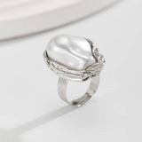 NEW WRINKLED THREE DIMENSIONAL LOVE ALLOY RING_CWMM3241