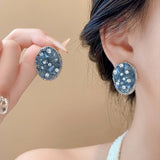 OVAL TEMPERAMENT TREND EXQUISITE EARRINGS_CWAJE2334