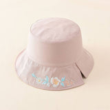REVERSIBLE EMBROIDERED FLOWER BUCKET HAT_CWAH1411