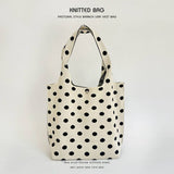 NEW NICHE DESIGN PATTERN KNITTED SHOULDER HANDBAG_CWAB2377