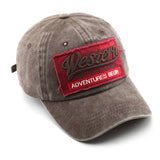 SPRING AUTUMN WASHED LETTER PATCH BASEBALL HAT CWAH1288