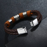 MENS PERSONALIZED SIMPLE LEATHER BRACELET_CWMM4470