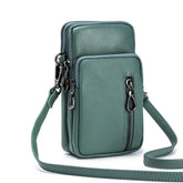 STYLISH LEATHER MULTI ZIP HANDBAG_CUAB00371