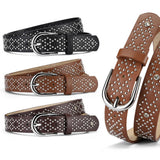 PUNK EYELET BELT WITH PIN BUCKLE AND RIVET_CWABE0610