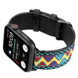 APPLE WATCH IWATCH9 ETHNIC STYLE LEATHER STRAP_CWWW0059