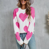 Valentines Day Jacquard Pullover Sweater