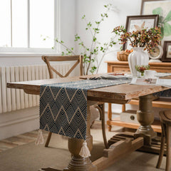 TASSEL DETAILED PATTERN TABLE RUNNER_CWMM0035