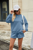 Three-Inch Sweatpants Long Sleeve Sweatshirt Set