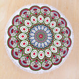 ROUND MICROFIBER TASSEL BEACH TOWEL BLANKET_CWMM7602