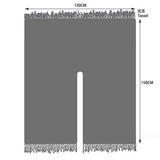 SOLID COLOR FRINGED HOODED BLANKET SHAWL CLOAK_CWASC0314