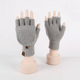 Winter Cold Protection Warm Half Finger Gloves_Cwmm2884