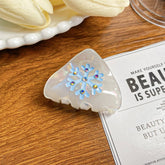 CUTE SNOWFLAKE HAIR CLAW XMAS PONYTAIL CLIP_CWAHA0725