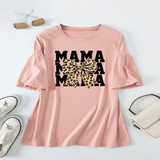 LEOPARD BOW PRINT T SHIRT LOOSE FIT FOR WOMEN_CWTTS1461