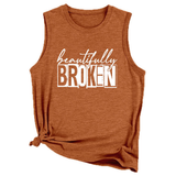 Wome Casual Plus Size Tank Top, Loose Fit_Cwttsl0422