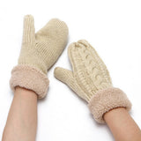ADULT KNITTED MITTENS WITH PLUSH RABBIT GLOVES_CWAG0253