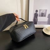 NEW WOVEN PATTERN LARGE CAPACITY COSMETIC BAG_CWAB4385