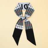 LONG VERSATILE SILK SCARF BOW TIE HEADBAND_CWASC0084