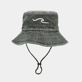 Vintage Embroidered Wave Fisherman Hat_Cwah3792