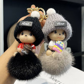 CUTE CARTOON MONCHHICHI CAR KEYCHAIN PENDANT_CWMM2502