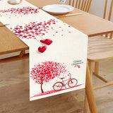 Valentines Day Digital Printed Table Flag_Cwmm0787